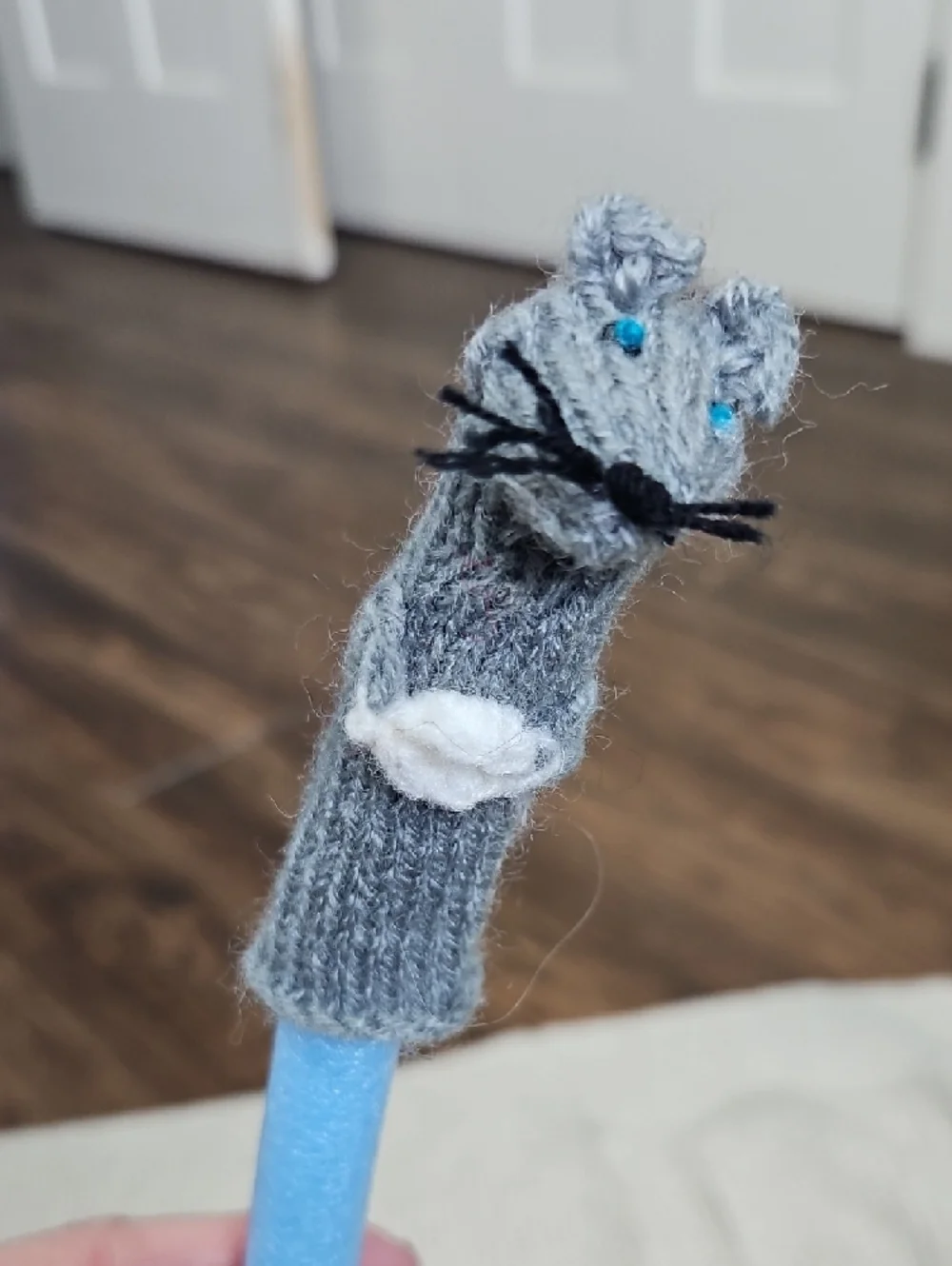 Hand-Knit Animal Finger Puppet Set of 11 Storytelling Toys
